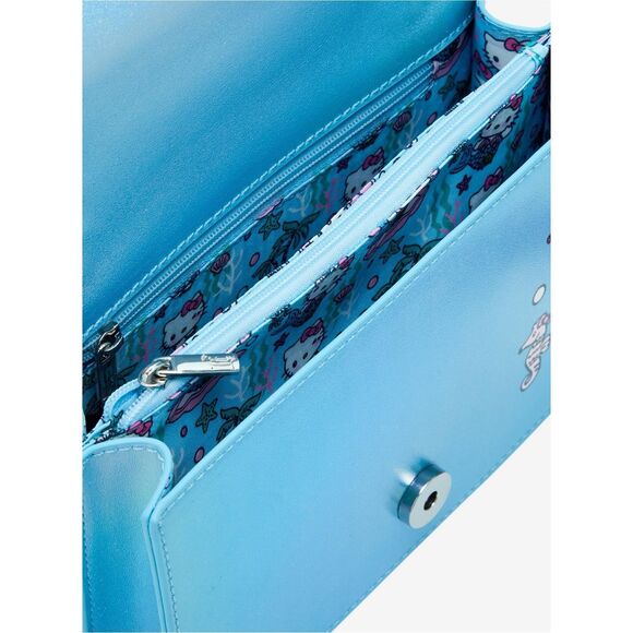 Loungefly Sanrio Hello Kitty Mermaid Metallic Crossbody Bag - Picture 5 of 5